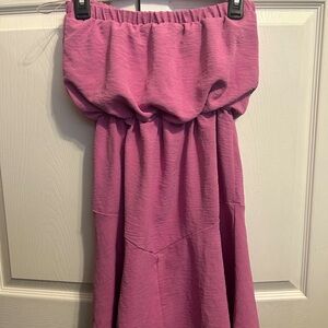 Pink Tube Top Women Blouse